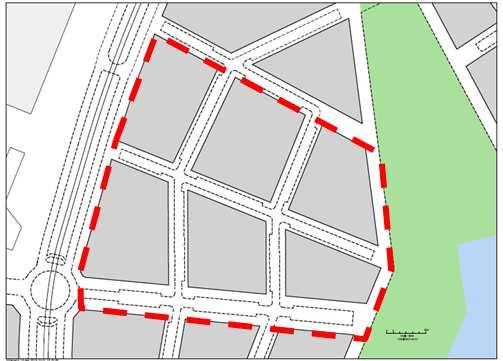 Sida 8 (11) Förslaget Ny bebyggelse Utdrag ur översiktskartan för Årstafältet Förslaget innebär att ICA:s lager rivs och att kolonilotterna flyttas till annan plats på fältet.