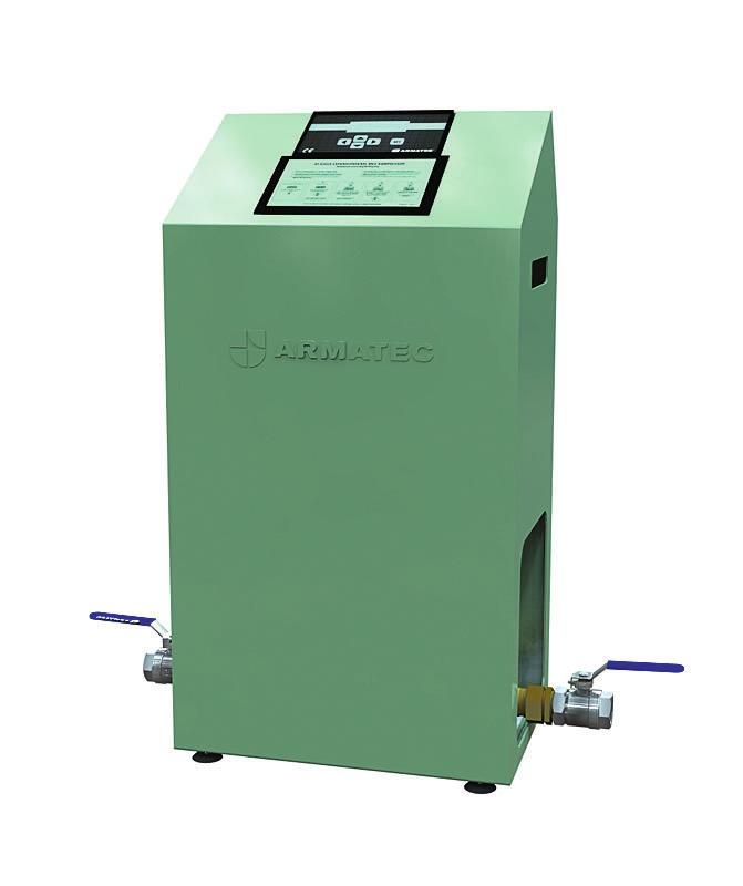 AT 8353A17 Allmänt Tryckhållningsenhet med pump till vätskeburna värmeanläggningar, för att ta hand om fluidens volymförändringar vid varierande anläggningstemperatur.