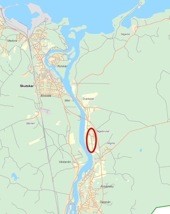 PLANDATA Läge Tegelbruksområdet är beläget i orten Älvkarleby. Markägoförhållanden Området har många enskilda fastighetsägare.