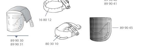 3M 10V - tillbehör och reservdelar H100003 10 00 03 3M Svetsglas 10V täthetsgrad 10-12 H101195 10 11 95 3M Svetshjälmskal 10V utan svetsglas och huvudband H126000 12 60 00 3M Yttre skyddsglas till