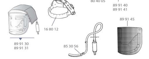 3M ClearVisor med Fresh-Air C - tillbehör och reservdelar H164009 16 40 09 3M Hjässkydd flambehandlat H168012 16 80 12 3M Speedglas Svettband FA st 2 1 2 H803060 80 30 60 3M Visir med huvudband utan