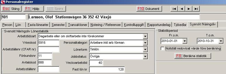 - Att nuvarande Intjänande år är ifyllt korrekt (2012-04-01 till 2013-03-31) - Att rutan Lagstadgad semesterrrätt dagar är ifylld.