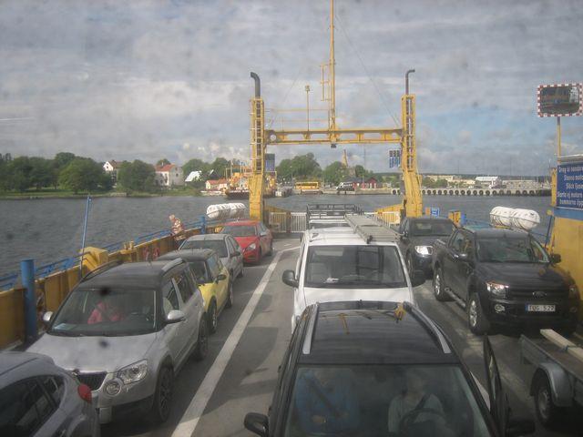 Lärbo och Fårösund, där vi tog bilfärjan över till Fårö.