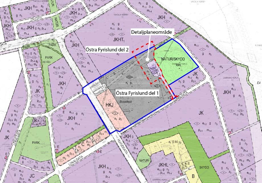 Behovsbedömning, detaljplan för del av kvarteret Söderhällby, dnr: 2015 000985 Gröna kullar som utgör karaktäristiska landskapselement bevaras och kan integreras i enskilda kvarter.