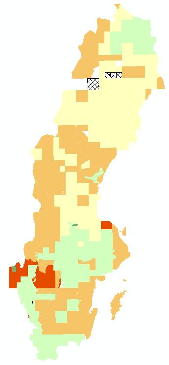 3(60) Täckningsgrad och information om karttyp (mars 2016). Gemensamt för alla metoder är att de bygger på observationer i fält av berghällar.