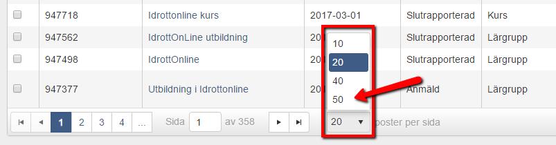 Specialidrottsförbunden ser sina och specialdistriktens anordnade utbildningar, de kan inte se SISU- Distriktens anordnade utbildningar.