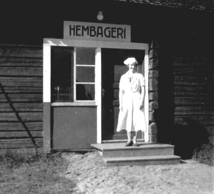 grädde o socker under början av 1930, levererat till sjukhuset, då under