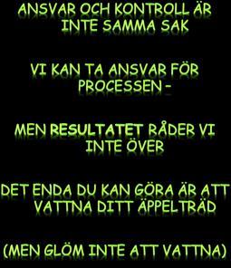 Vårdarbete är ingen prestatinssprt. Det vi kan göra är att ta ansvar för våra misstag i samma takt sm vi blir varse dem.