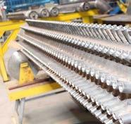 Produktionskapaciteten för exempelvis panelväggar uppgår till mer än 3000 ton om året i längder upp till totalt 25 meter.