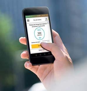 Ansluten i alla bemärkelser Via din smartphone kan du med appen Z.E. Services kontrollera både räckvidd och laddningsnivå hos din ZOE, utan att du ens behöver vara i närheten.
