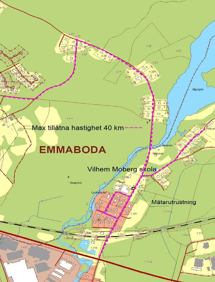 SAMMANTRÄDESPROTOKOLL 10(20) 7 Dnr TFN/2016:106 511 Hastighetsmätning Norra Lindåsgatan Sammanfattning av ärendet En synpunkt har inkommit gällande för höga hastigheter på Norra Lindåsgatan.