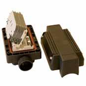 Telenätmateriel, optomateriel Fiberoptiska skarvboxar WTC Vid skarvning av fiberoptiska kablar används fiberoptiska skarvboxar.