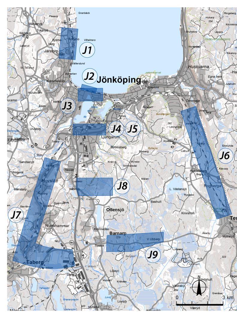 från delar av tätorten. Viss utveckling i anslutning till stationsområdet bedöms kunna ske, liksom en förtätning och exploatering i anslutning till tätortens norra och nordöstra delar.