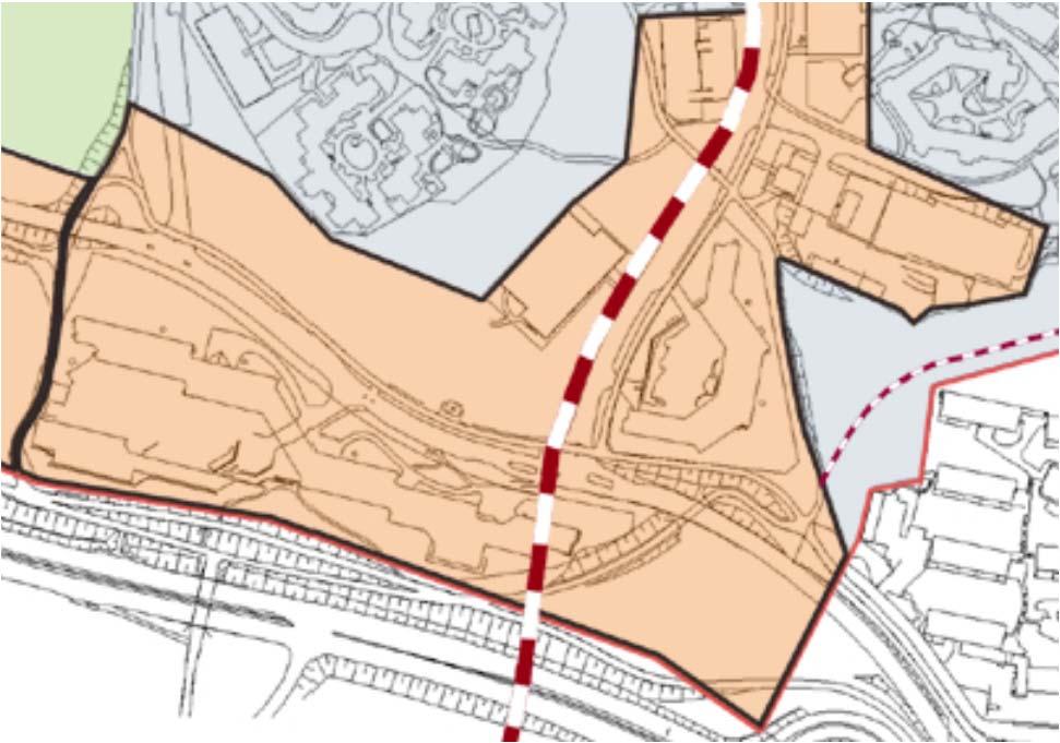 Detaljplaner Inom planområdet gäller följande planer: del av plan C 274 som anger kontorsändamål samt teknisk anläggning för sopsugsterminalen med tillhörande skyddsplantering, del av plan C 207 som