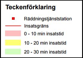 kartbild över Ovikens släckområde