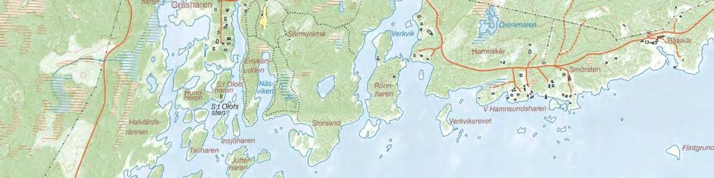 brofästet till Eskön (624709, 6741842) till bebyggelsen i