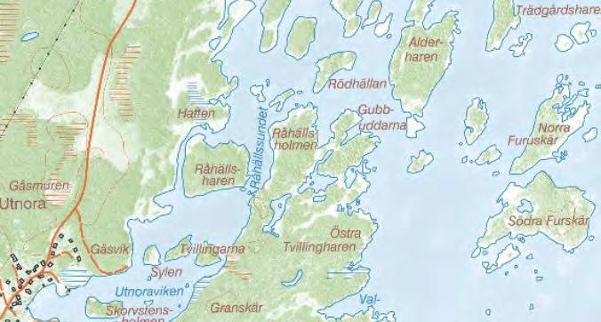 till Eskön (625098, 6741795) till längst in i Verkvik