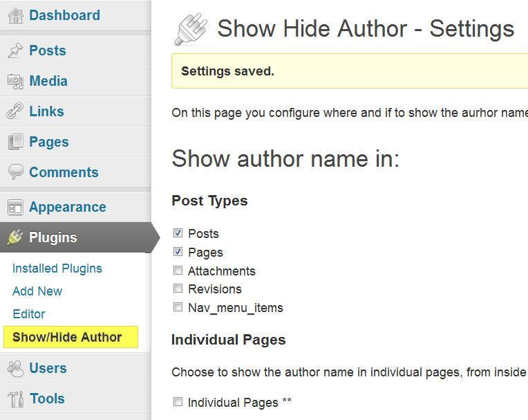 Figur 8 Show Hide Author (sv.wordpress.org/plugins/show-hide-author/) 3.2.2 UpdraftPlus WordPress Backup Plugin M.h.a. UpdraftPlus WordPress Backup Plugin kan man skapa en säkerhetskopia på sin WordPress sida.