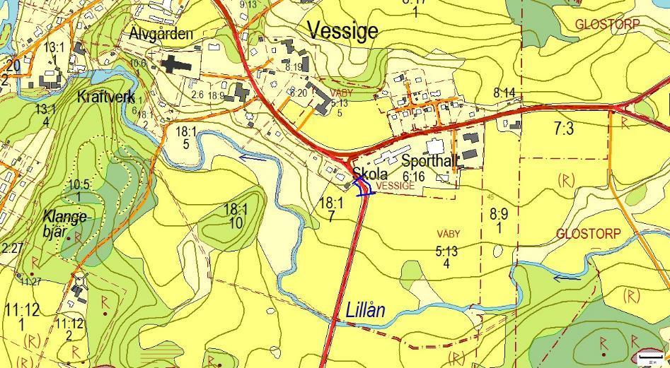 708, Vessige skola, VESSIGE Motivering: Rikblommiga och solbelysta slänter med hävdgynnade arter och sandblottor.