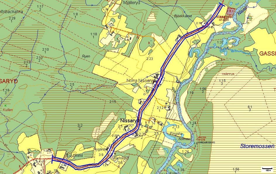 879, Nissaryd, NISSARYD Motivering: Rikblommande vägkant.