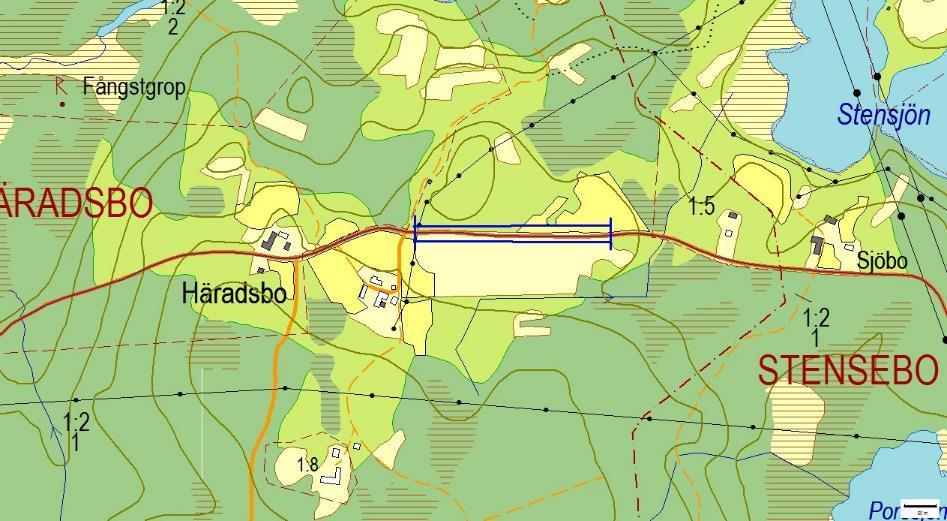 Hänsynsobjekt 680, Häradsbo, HÄRADSBO Motivering: Vägkant med mindre förekomster av hävdgynnad flora.