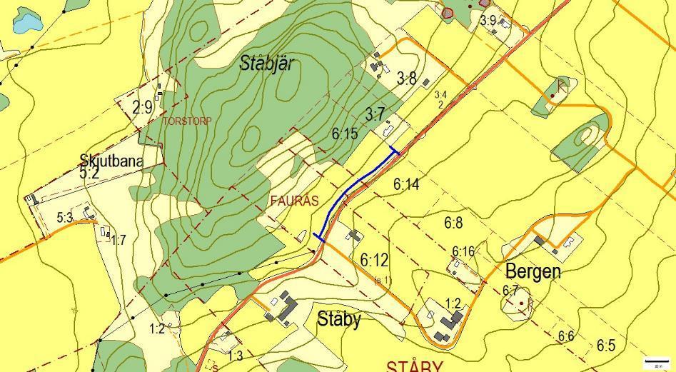 Hänsynsobjekt 729, Ståby, FAURÅS Motivering: Sydvänd slänt sandig med sandblottor och spridda förekomster av hävdgynnad flora.