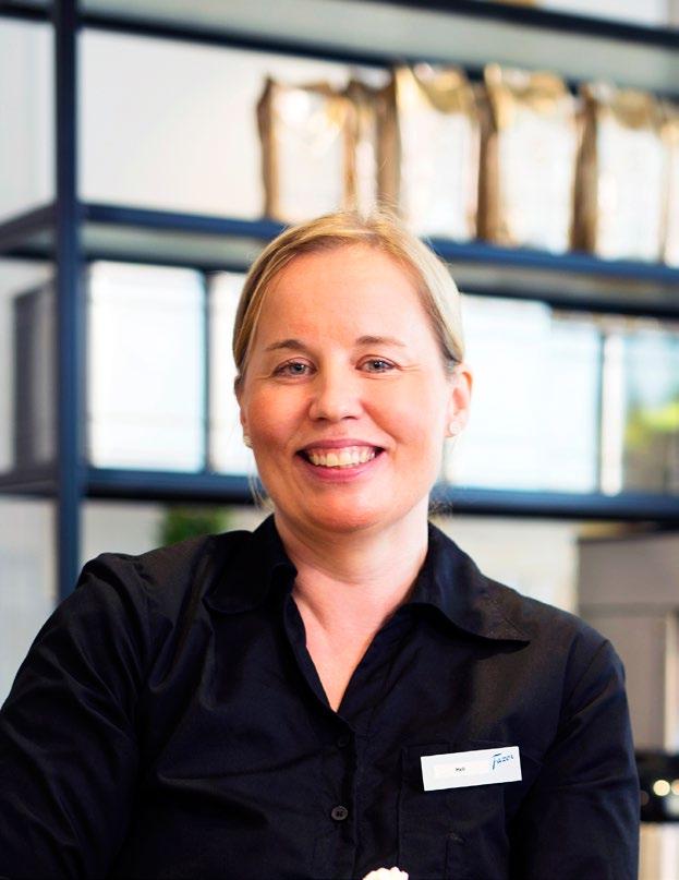 Människorna gör skillnad Fazer är stolt över sina engagerade och kompetenta medarbetare Mål: Ha skickliga, motiverade och välmående medarbetare och leda dem på ett inspirerande sätt Respektera alla