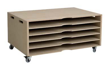 Storage shelf with wheels 50 70 cm 75 31 51 cm 170006 Tork- &
