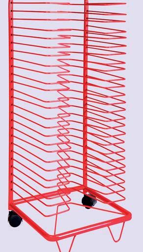 Torkhylla liten / Drying shelf small 48 164 50 cm 8961002 Mobil torkställning på hjul med 25 torkhyllor.