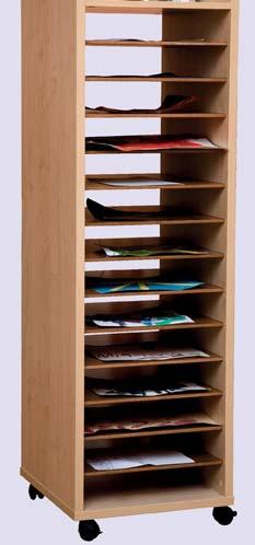 Levereras färdig monterad. Easy to handle and stable drying rack with metal frame. 10 drawable shelves in MDF.