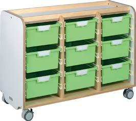 The storage series Grocare Learning Curve is finely crafted from Solid European Birch