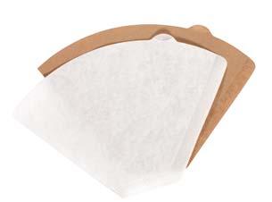 These filter papers come in standard sizes to fit most commercial bulk brew filter coffee machines.