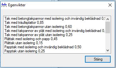 caeec310 Balk stål Sidan 11(33) Snölast Snöficka: Formfaktor Vindlast: Figur 6 Listan av taks egentyngd Balk, balkens egentyngd. Beräknas enligt vald snözon.