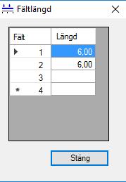 tidigare inmatad data. Detta gäller följande Last, Brytpunkt och fältlängd, se Figur 8.