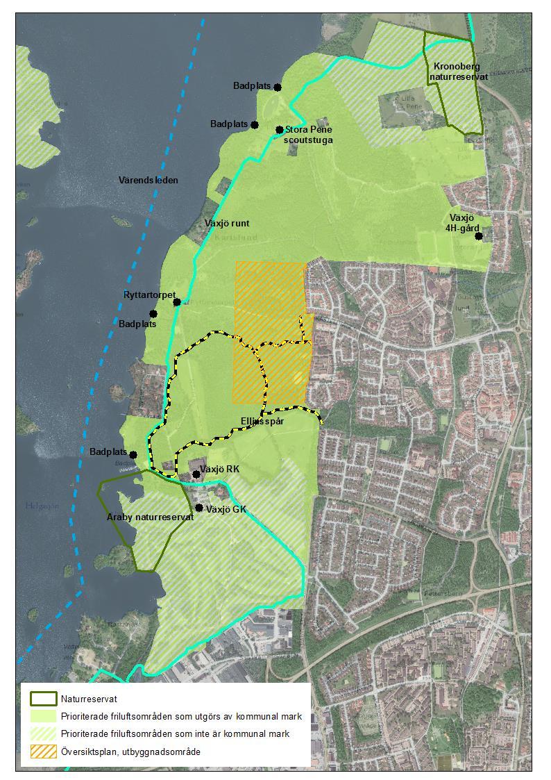 Araby friluftsområde Araby-Kronoberg har ett kulturhistoriskt landskap som med närheten till Helgasjön ger området fullt pott på alla tio upplevelsevärden.