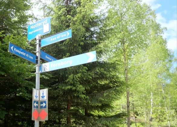 Vandringsleden Sigfridsleden Vägvisare i Notteryd Sigfridsleden är en del av ett nätverk av vandringsleder genom Småland och historiskt som en liten del av pilgrimsleder hela vägen från Spanien till