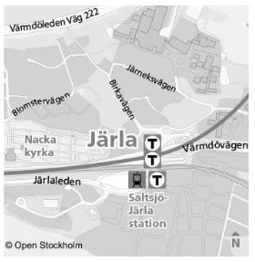 2016-07-04 Sickla - Järla Inga förändringar av station Sickla Spårlinjen mellan Sickla och Järla flyttas lite norrut, pga markförhållanden Stationen i Järla förenklas och biljetthallen förläggs ovan