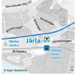 2016-07-06 Sickla - Järla Inga förändringar av station Sickla Spårlinjen mellan Sickla och Järla flyttas lite norrut, pga markförhållanden Stationen i Järla förenklas och biljetthallen förläggs ovan