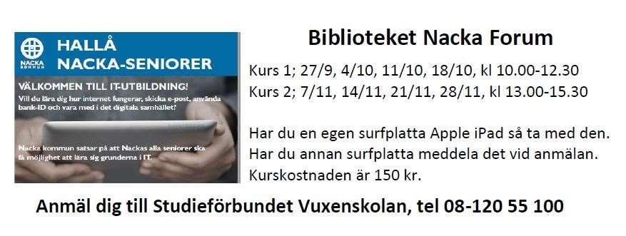 SEPTEMBER 7 september kl 15.00 Måndag 11 september kl 15.45 14 september kl 13.45 21 september kl 16.30 28 september kl 16.