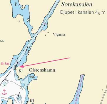 11 Nr 165 Skagerrak / Skagerrak * 4182 Sjökort/Chart: 933, 9331 Sverige. Skagerrak. Sotekanalen. Dykdalb ersatt med prick. En BB-prick har ersatt en raserad dykdalb i sydligaste delen av kanalen.