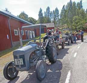 Vi var bara fem traktorer som körde i rallyt, men vi hade trevligt efter vägen både