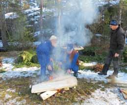 Vinterväglag utan tjäle satte maskinerna på prov och att en Grålle går fram där det mera ser ut som en skummande älv, visades också prov på.