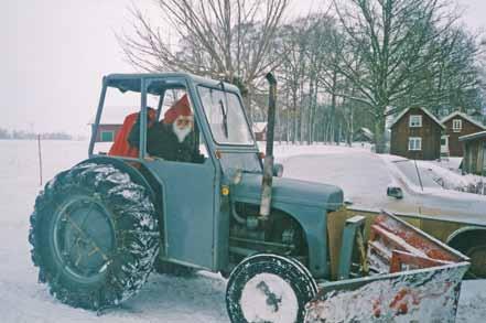 han ska ploga snö.