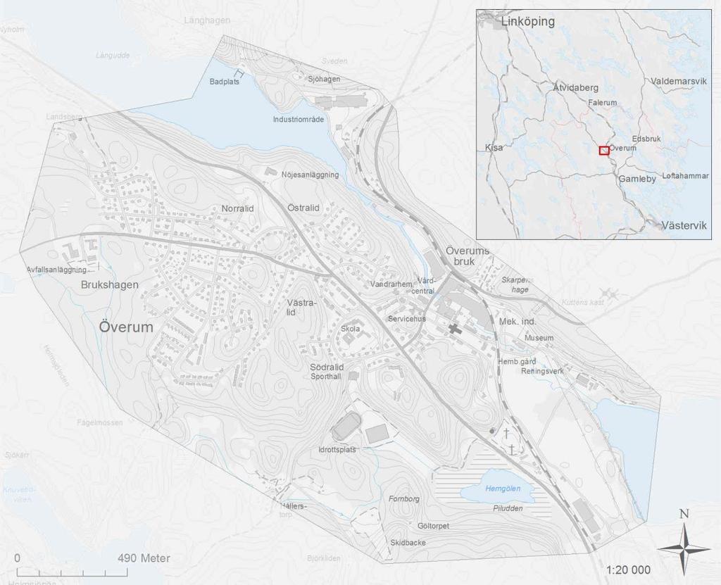 1983 1988 1993 1998 2003 2008 2013 Geografisk avgränsning Till Linköping är det 7 mil, till Åtvidaberg drygt 3 mil och till Västervik ca 4 mil. Till närmaste tätorten Gamleby är det 1,4 mil. Figur 2.