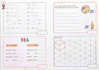 MATEMATIK BASLÄROMEDEL F 6 Läxböcker 1 3 Författare Lisen Häggblom/Siv Hartikainen Uppgift med flera lösningar Symbol för vuxenhjälp Räknelekar Instruktion till den som hjälper till med läxan