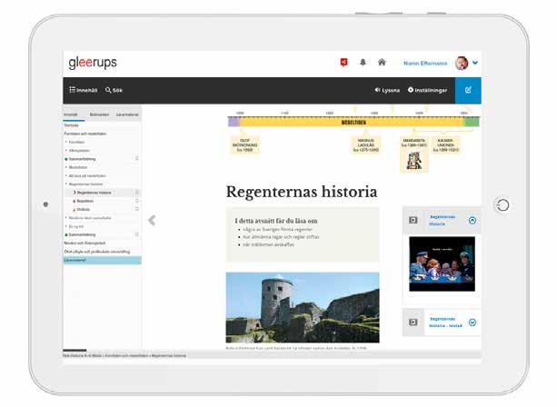 BASLÄROMEDEL 4 6 NO/SO Utkik Historia Upptäck också det heltäckande digitala läromedlet Gleerups historia 4 6!