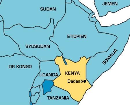 Landfokus steg 1: Kenya och stängningen av flyktinglägret Dadaab Kenya - Sedan länge ett tillflyktsland för människor från stora delar av Östafrika - 480 000 registrerade flyktingar - Merparten från