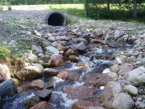 i Orsa kommun Vägtrumma i Åbergsvassla sommaren