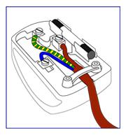 Note: The severed plug must be destroyed to avoid a possible shock hazard should it be inserted into a 13A socket elsewhere.