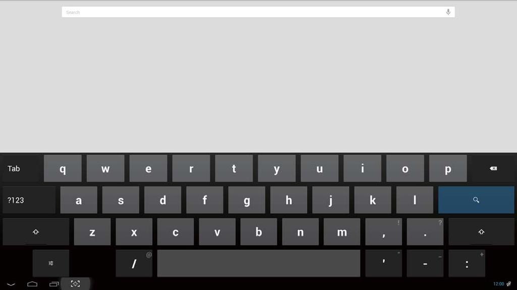 2. Inställning av monitorn 2.4-3 Google Sök 1. Klicka på ikonen på Home Screen (startsidan). Skärmtangentbordet visas. 2. Skriv in ett nyckelord eller text i URL-rutan.